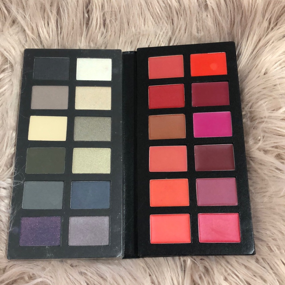 Eyeshadow & Lipstick Palette. 12 of each